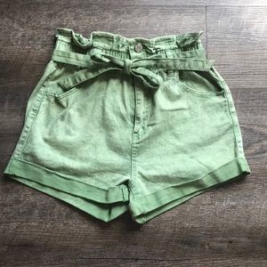 Uniq by Litz High-Waisted Paperbag Shorts